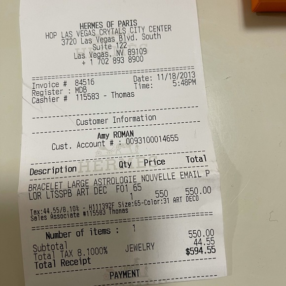 Hermès large astrologie nouvelle bracelet. EUC. Box, receipt bag and pouch - Picture 5 of 15